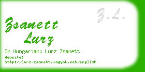 zsanett lurz business card